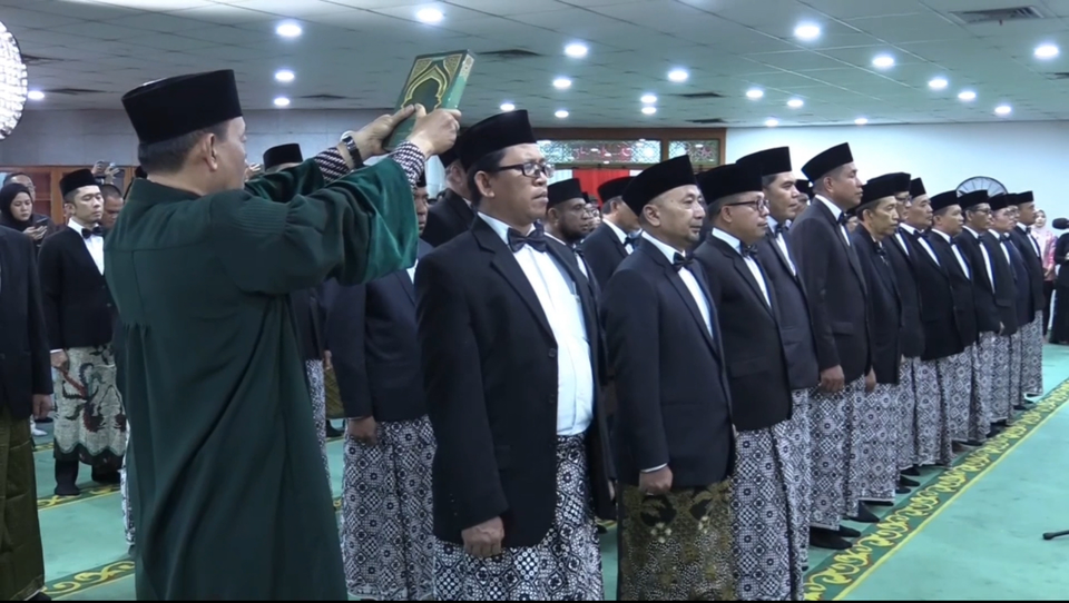 Dahnil Anzar Lantik 400 Pejabat Baru Kemenhaj di Seluruh Indonesia