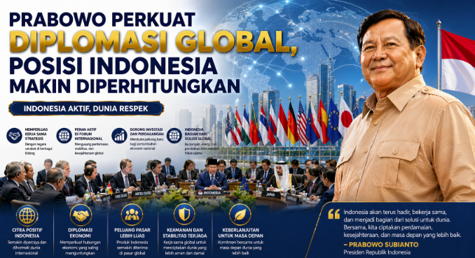 Prabowo Perkuat Diplomasi Global, Posisi Indonesia Makin Diperhitungkan