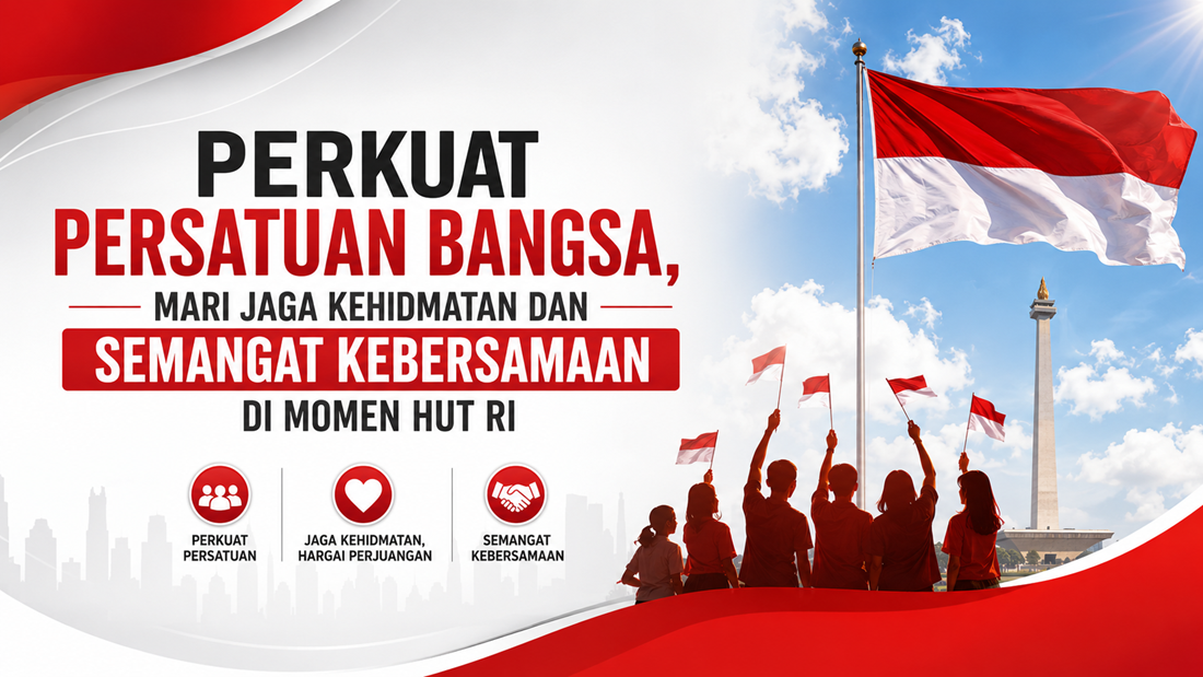 Perkuat Persatuan Bangsa, Mari Jaga Kehidmatan dan Semangat Kebersamaan di Momen HUT RI